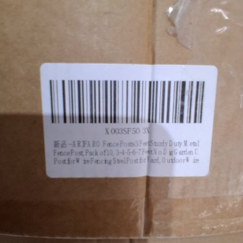 9PK ARIFARO METAL FENCE POSTS - 3FT - GREEN (MODEL: FP-3FT) image 2