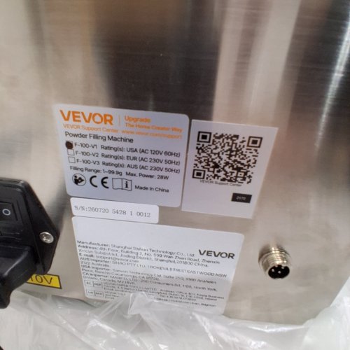 VEVOR POWDER FILLING MACHINE AUTOMATIC INTELLIGENT PARTICLE WEIGHING FILLING MACHINE, BOTTLE BAG POWDER FILLER PARTICLE DISPENSER FOR TEA SEEDS GRAINS - 74W - (MODEL:F100-V1) image 3