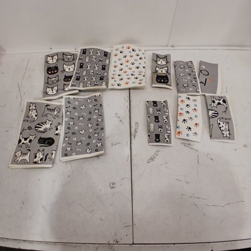 11PC RECYCO PLANT BASED SWEDISH DISHCLOTHS - CAT PRINT (MODEL: 1796215) image 3