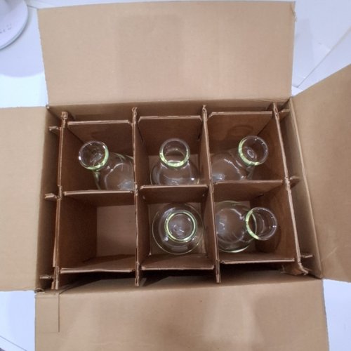 5PK PYREX NARROW MOUTH HEAVY DUTY RIM ERLENMEYER FLASK - CLEAR (MODEL: 4980-500) image 4