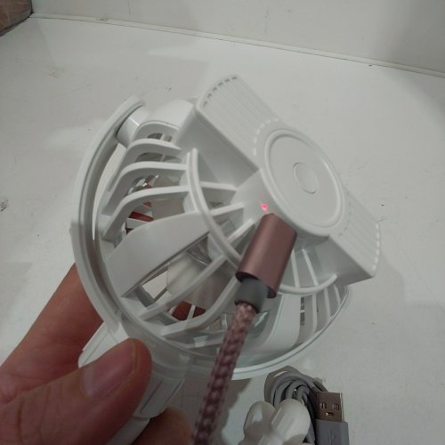 UJAY RECHARGEABLE FLEXIBLE DESKTOP CLAMP FAN - WHITE (MODEL: BP952) image 2
