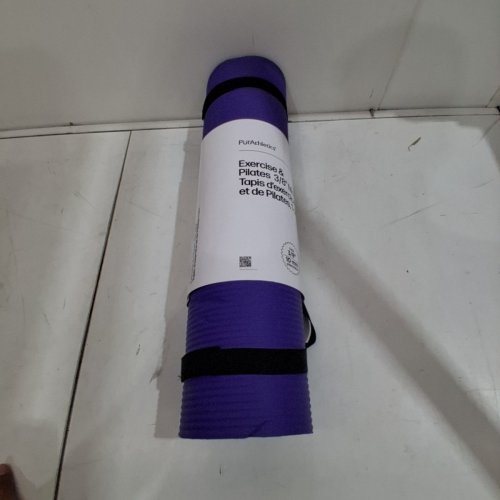 PURATHLETICS EXERCISE AND PILATES MAT - 60" X 24" X 3/8" - PURPLE image 2
