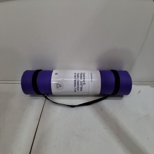 PURATHLETICS EXERCISE AND PILATES MAT - 60" X 24" X 3/8" - PURPLE image 3