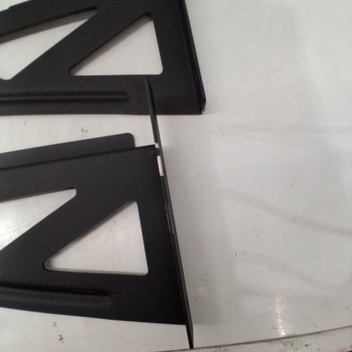 2PK HEAVY DUTY WALL GAREAGE SHELVING WITH HOOKS - 2FT X 3FT - BLACK image 5