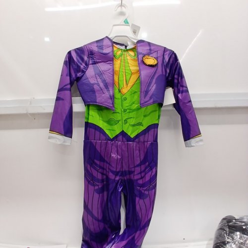 BOYS RUBIES JOKER COSTUME - SMALL (4-6) PURPLE / GREEN image 2