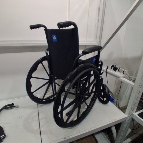 MEDLINE GUARDIAN K1 WHEELCHAIR - 16" SEAT - 300LB CAPACITY - BLACK (MODEL: K1166N22S) image 5