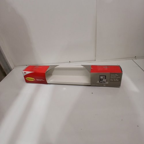 COMMAND FLOATING SHELF 21" WALL LEDGE WITH 10 COMMAND STRIPS - DAMAGE-FREE HANGING - WHITE (QUARTZ) image 4