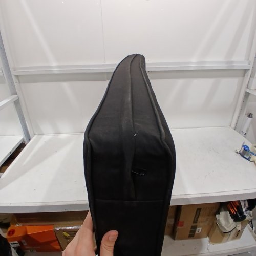 BLACK UPHOLSTERED OUTDOOR SEAT CUSHION - 45.5" X 26" X 5" - BLACK image 4