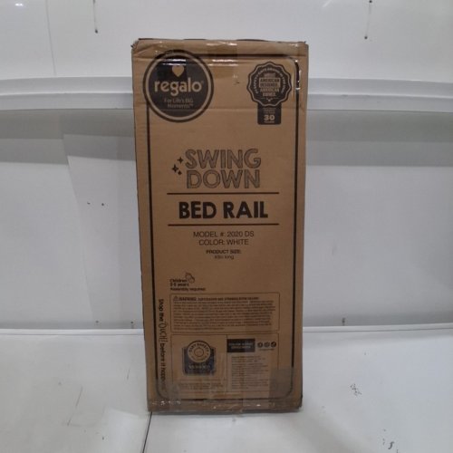 REGALO SWING DOWN BED RAIL, 43" LONG - WHITE (2020 DS) image 4