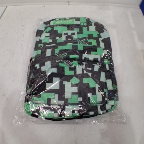 KIDS MINECRAFT BACKPACK - 16" - GREEN\BLACK image 3