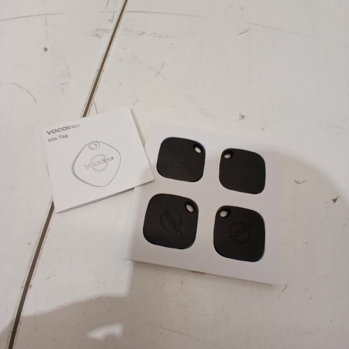 4PK VOCOLINC AIR TRACKER SMART TAGS FOR ANDOID & IOS - REMOVEABLE BATTERY - BLACK image 3