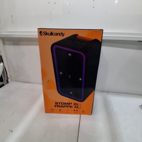 SKULLCANDY STOMP XL WIRELESS BLUETOOTH PARTY SPEAKER - INTEGRATED CARRY HANDLE​, IPX5 WATER RESISTANCE, 12-HOUR BATTERY LIFE - BLACK ORANGE (MODEL:2SKSK1851/4449801) image 14