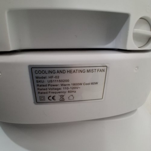 4-IN-1 TOWER COOLING AND HEATING MISTING FAN WITH REMOTE CONTROL - 1800W/60W - 110-120V - WHITE (MODEL:HF-02) image 3