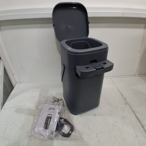 PET GENIE DOG WASTE ODOR CONTROL DISPOSAL PAIL - 18.5" - GREY (MODEL: ‎I000824) image 2