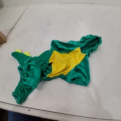 NACOCO VELVET DINOSAUR COSTUME FOR SMALL DOGS/CATS - SMALL- GREEN image 3