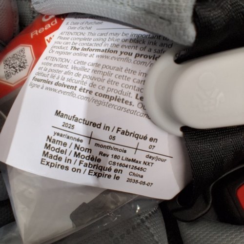 EVENFLO REVOLVE180 LITEMAX NXT BLUETOOTH INFANT CARSEAT WITH BASE AND SENSORYSOOTHE - MAX WEIGHT 22LBS - QUARTZ/GREY (MODEL: CS160412545C) image 2