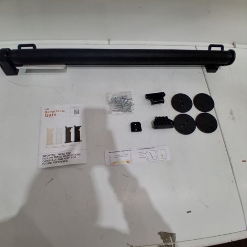 RETRACTABLE SAFETY GATE FOR INDOOR/OUTDOOR - 33" X 71" - BLACK - (MODEL: SH20.006D) image 4