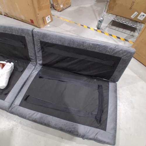 FUTON SOFA WITH ADJUSTABLE SIDES AND BACK - GREY (MODEL: V-SF24-0654-L4) image 6