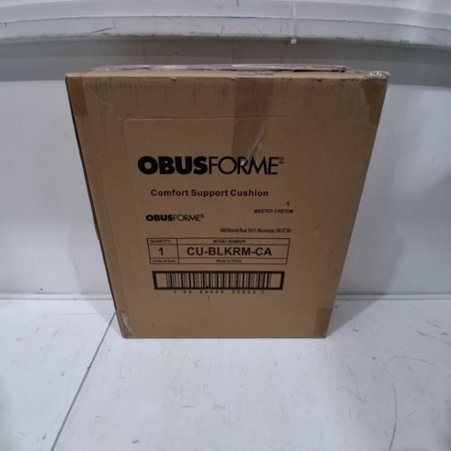 OBUSFORME MEMORY FOAM LUMBAR PILLOW BACK CUSHION - 17" X 12"- BLACK (MODEL: CU-BLKRM-CA) image 3