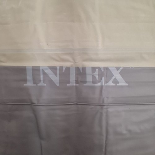 INTEX DURABEAM STANDARD DOWNY AIR MATTRESS WITH 300LB WEIGHT CAPACITY - TWIN SIZED 10"H - WHITE/GREY - (MODEL: 64101E) image 4