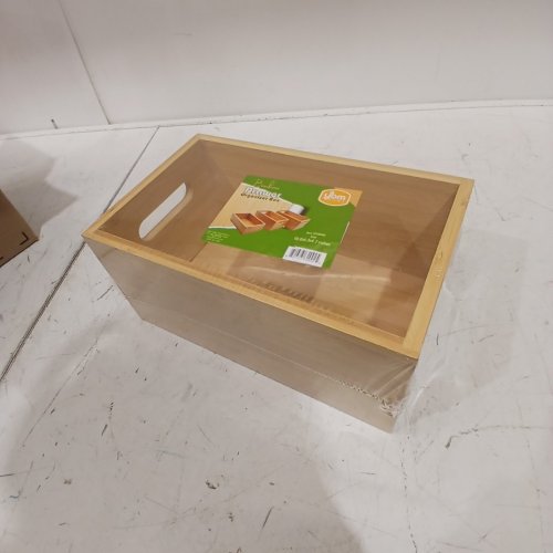 YBM HOME BAMBOO DRAWER ORGANIZER BOX - 10.2" X 6.3" X 4.7" - NATURAL (ITEM: TF304M) image 2