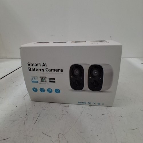 2PK SMART AI BATTERY WIRELESS OUTDOOR CAMERA - WIFI SURVEILLANCE CAMERA FOR HOME SECURITY SYSTEM WITH SIREN ALARM, SPOTLIGHT, & MOTION DETECTION - WHITE (MODEL: CG6) image 5
