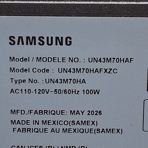 SAMSUNG 4K MINI LED SMART TV WITH HDR, PURE COLOR SPECTRUM, GAMING HUB & DOLBY 2.0 - 43" - BLACK (MODEL: UN43M70HAFXZC) image 17