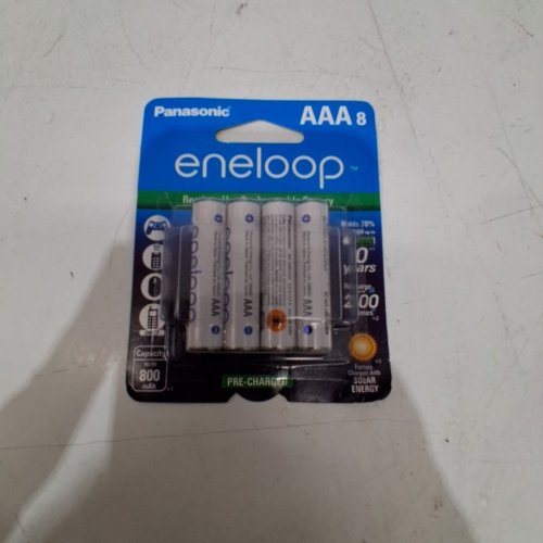 8PK PANASONIC ENELOOP RECHARGEABLE BATTERIES - AAA - 800 MAH (MODEL: BK-4MCC/8BA) image 2