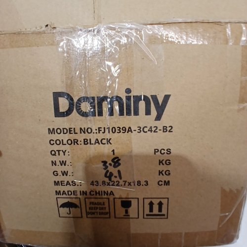 DAMINY CEILING FAN LIGHT - BLACK (MODEL: FJ1039A-3C42-B2) image 2