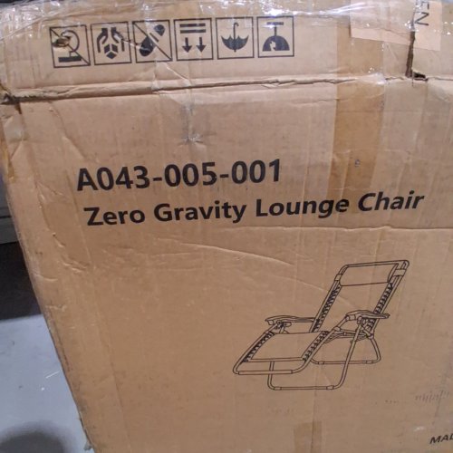 SERENELIFE ZERO GRAVITY RECLINING CHAIR WITH CUP HOLDER TRAY - GREY (MODEL: SLZGHGRY87) image 4