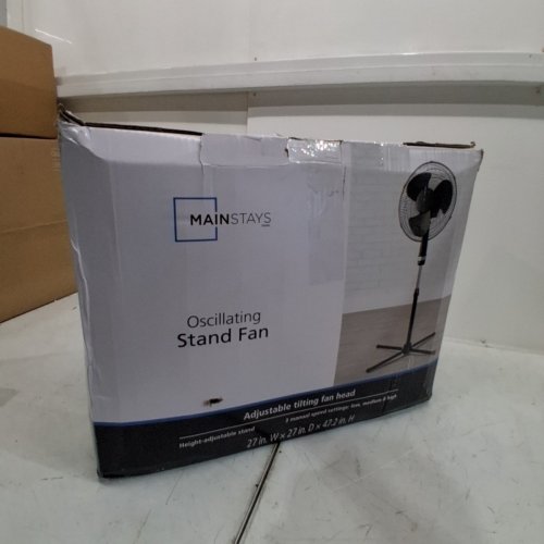 MAINSTAYS 3-SPEED OSCILLATING STANDING FAN - 27" X 47" - BLACK image 6