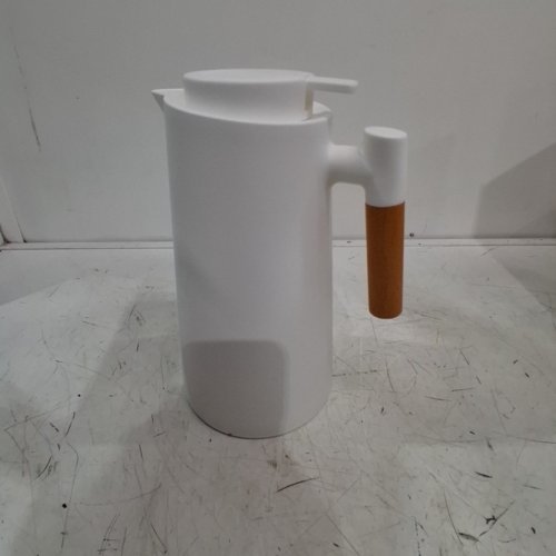 RIWCYLA DOUBLE WALLED THERMAL COFFEE CARAFE - 1L - WHITE/BROWN image 2