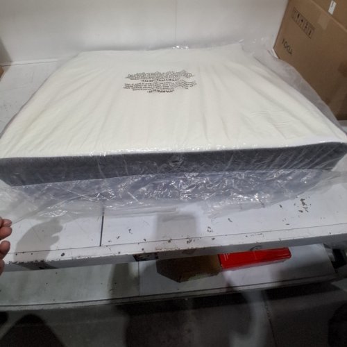 KOLBS MEMORY FOAM BED WEDGE PILLOW WITH JACQUARD PILLOW COVER - WHITE/GREY image 3