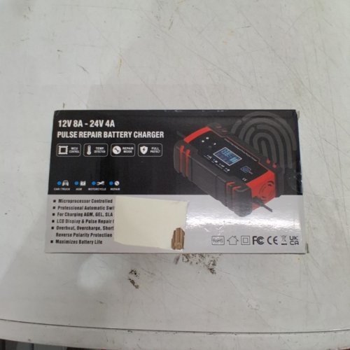 SMART CAR BATTERY REPAIR AUTOMATIC CHARGING - 12V/24V - 110V-240V - 2-150AMP - RED/BLACK image 2