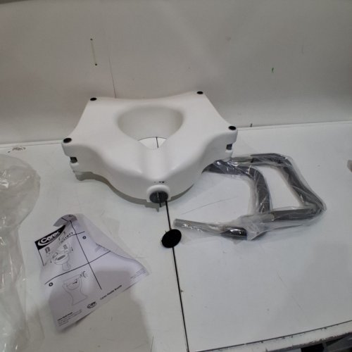 CAREX HEALTHCARE LOCK RAISED TOILET SEAT WITH ARMS, B311C0 image 2