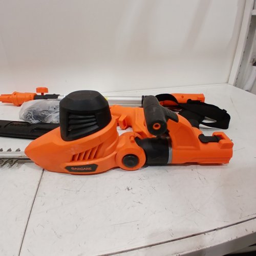 GARCARE CORDED 2-IN-1 POLE HEDGE TRIMMER WITH LASER CUTTING BLADE SHOULDER STRAP AND COVER -EXTENDABLE REACH: 7.4FT TO 9FT BLADE: 17.7" (MODEL: GPHT06) image 4