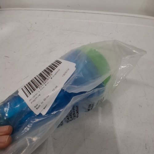 KIDS BATTERY FREE ECHO MICROPHONE TOY - 10" - BLUE/GREEN image 3