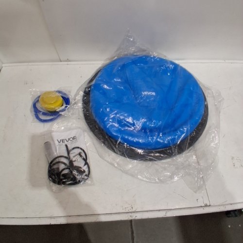 VEVOR HALF EXERCISE BALANCE BALL TRAINER - 23" - BLUE image 2