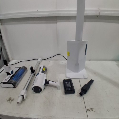 SHARK CLEAN & EMPTY CORDLESS STICK VACUUM & AUTO-EMPTY SYSTEM - 22V - WHITE/BLUE - (MODEL: BU3521C) image 7