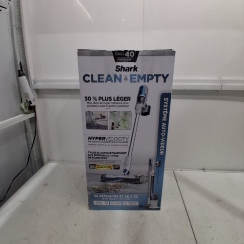 SHARK CLEAN & EMPTY CORDLESS STICK VACUUM & AUTO-EMPTY SYSTEM - 22V - WHITE/BLUE - (MODEL: BU3521C) image 10