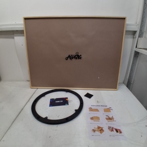 ALL4ING 1500 PIECE JIGSAW PUZZLE BOARD WITH DRAWERS AND LAZY SUSAN - 25" X 33" - NATURAL WOOD image 3