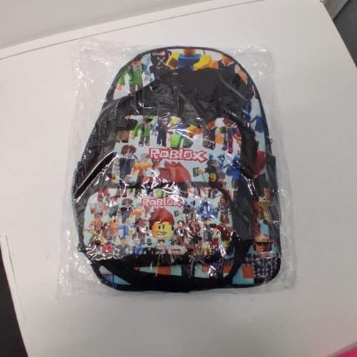 3PC ROBLOX BACKPACK SET - BLACK / MULTICOLOR image 3