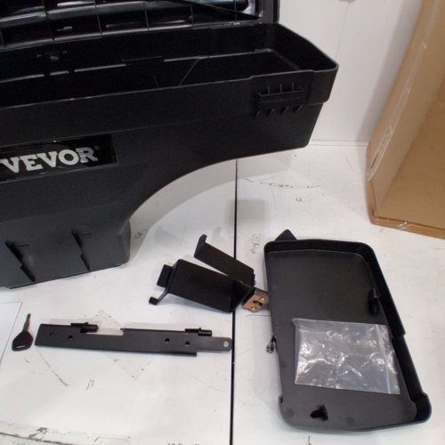 TRUCK BED STORAGE BOX, LOCKABLE LID, WATERPROOF ABS WHEEL WELL TOOL BOX COMPATIBLE WITH CHEVROLET SILVERADO 1500 GMC SIERRA 1500 2019-2021, DRIVE SIDE - 20L - BLACK (ZP20220406B01) image 3