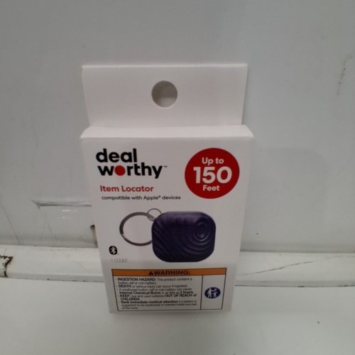 DEALWORTHY ITEM LOCATOR - COMPATIBLE WITH APPLE FINDMY - 150FT MAX RANGE - NAVY BLUE image 2
