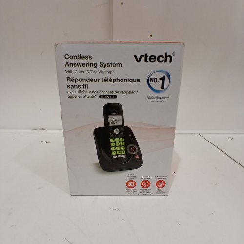 VTECH DECT 6.0 CORDLESS PHONE CALL ANSWERING SYSTEM WITH CALLER ID/CALL WAITING - BLACK (MODEL: CS6224-11) image 4
