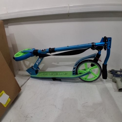 HURTLE RENEGADE ADJUSTABLESCOOTER WITH KICKSTAND, ADJUSTS FROM CHILD TO ADULT HEIGHT - 33"- 39" - AQUA (MODEL: HURTSTEL) image 2