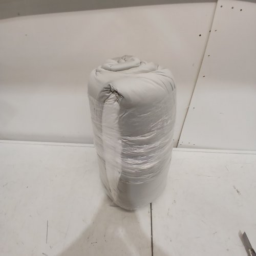 MELLOW MARSHMELLOW COMFORTER EXTRA FLUFFY DOUBLE-STUFFED DOWN ALTERNATIVE DUVET INSERT - QUEEN/FULL - GREY/WHITE image 2