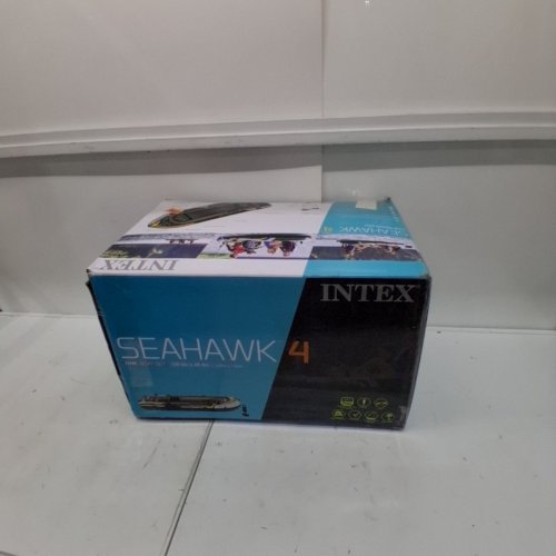 INTEX SEAHAWK 4-PERSON INFLATABLE BOAT SET WITH AIR PUMP - GREEN (MODEL: 68351EP) image 6