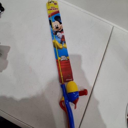 KIDS SHAKESPEARE MICKEY MOUSE FISHING ROD - BLUE, RED AND YELLOW image 2