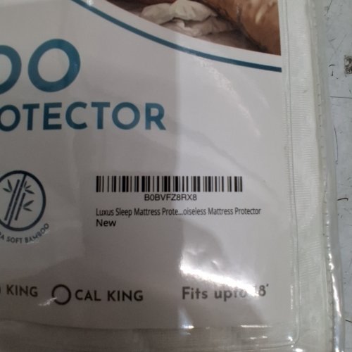 BAMBOO MATTRESS PROTECTOR - QUEEN - WHITE image 2